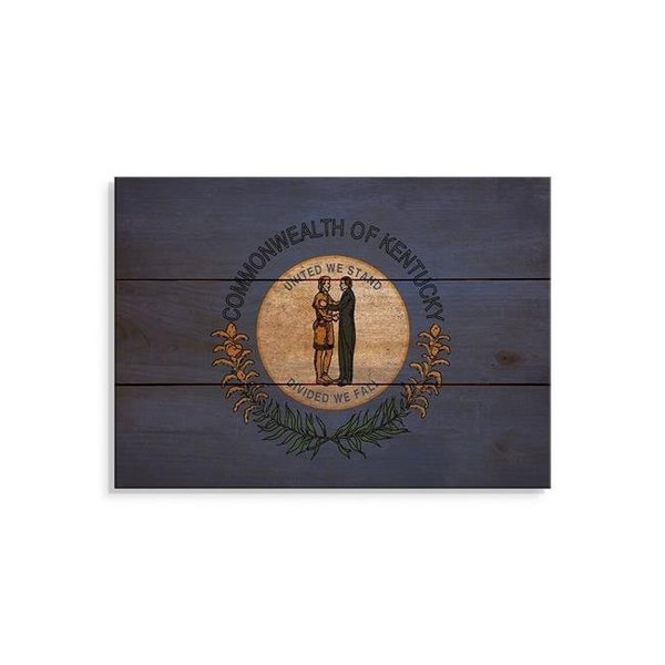 Wile E. Wood Wile E. Wood FLKY-1511 15 x 11 in. Kentucky State Flag Wood Art FLKY-1511